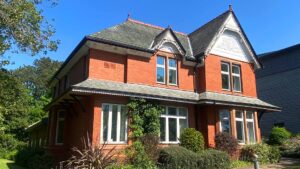 An external view of The Hollies from the front.