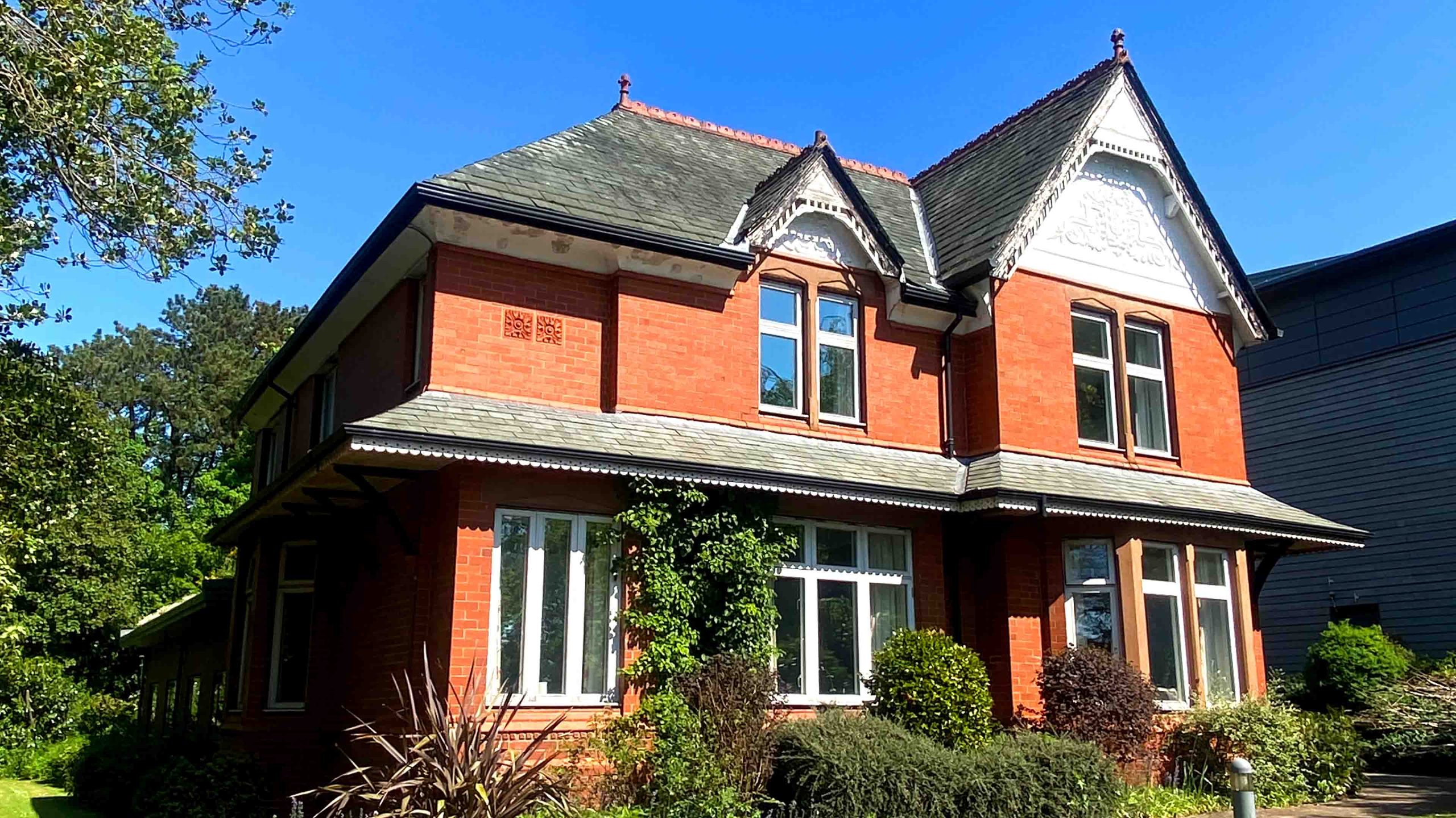 An external view of The Hollies from the front.